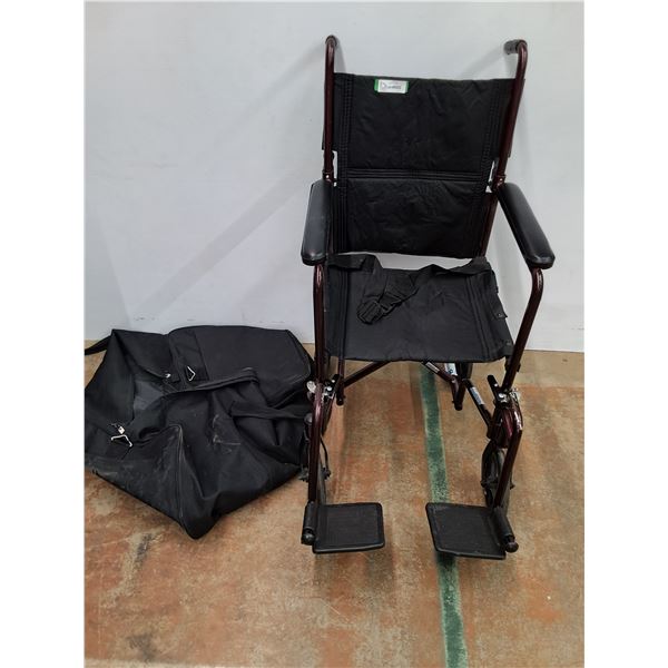 * Drive Aluminum Foldable Transport Chair with Tote Bag - Pickup Only