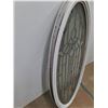 Image 2 : * After Market Oval Stained Glass Door Insert - 43x18x2" - Pickup Only