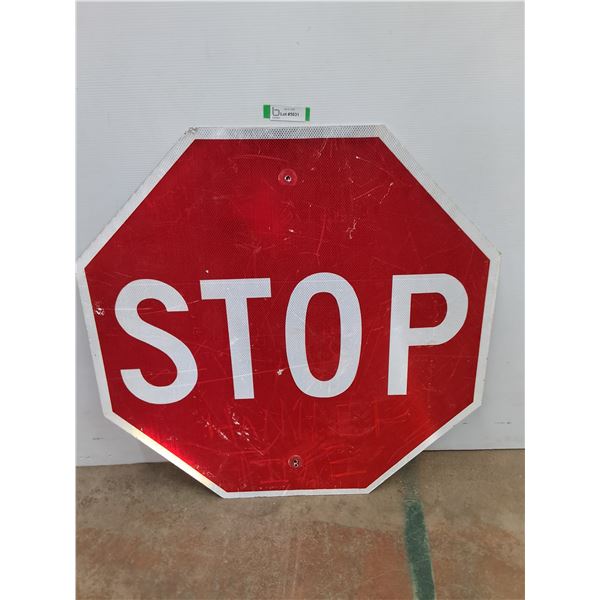* Metal STOP Sign - 35.5" Dia - PICK UP