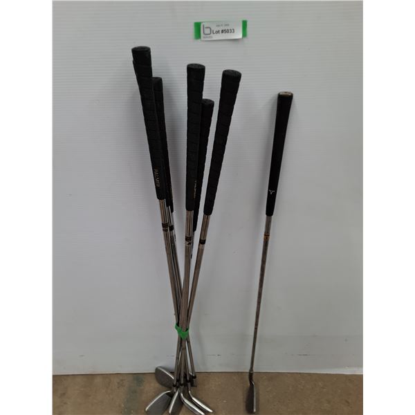 * (7) RH Irons Golf Clubs (Tourpedo, Palmer) - Pickup Only