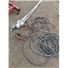 Image 1 : ** 220V Extension Cord - Approx 25', Jumpers Cables, Conduit - All As is - Pickup Only