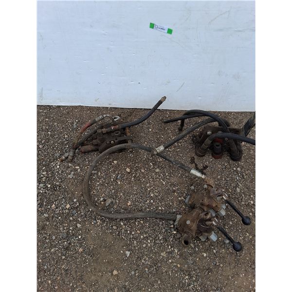 ** (3) Hydraulic Valves - One is Cockshutt Valve and Coupler- As is - Pickup Only