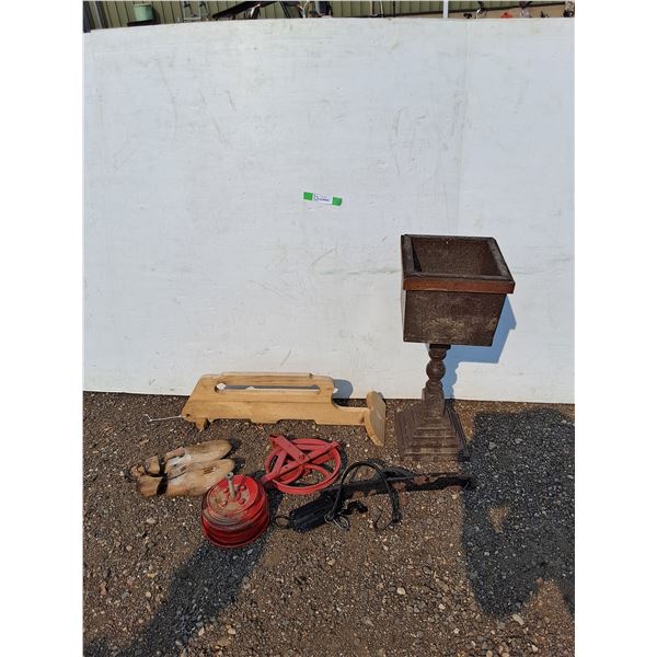 ** Wooden Planter 10" x 10" x 25" Pulley, Shoe Stretchers  and Misc - Cannot Ship
