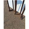 Image 2 : **(2) Rolling Corner Wooden Shelves 16" x 32", Cannot Ship
