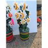 Image 4 : **Decorative Yard Flowers , Red, Blue and Yellow, Cannot Ship