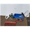 Image 1 : **Vintage Doll Stroller - As Is, World's Largest Comb, Mop Bucket and Bed Pan - Cannot Ship