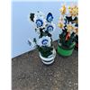 Image 2 : **(3) Decorative Wooden Flowers, Cannot Ship