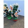Image 4 : **(3) Decorative Wooden Flowers, Cannot Ship