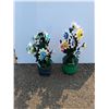 Image 1 : **(2) Decorative Wooden Flowers, Cannot Ship