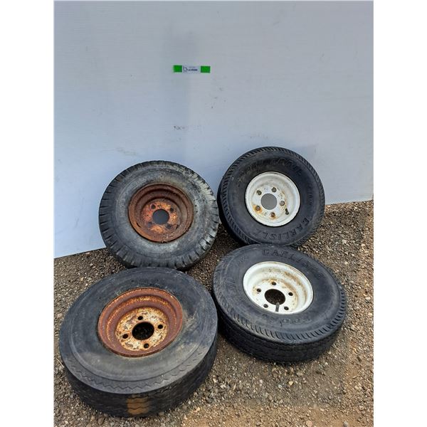 **(2) 4 Bolt Pattern Tires, (2) 5 Bolt Pattern Tires, Same size, 5.7-8, Cannot Ship