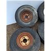 Image 2 : **(2) 4 Bolt Pattern Tires, (2) 5 Bolt Pattern Tires, Same size, 5.7-8, Cannot Ship