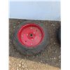 Image 2 : **(2)Wheelbarrow Tires 9.5"Rims and  14.5" Tire Diameter, Cannot Ship