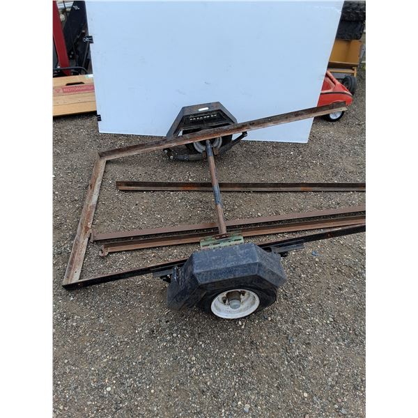 **Trailer  Frame 65" x 74"  With Bedrails As Is, Cannot Ship