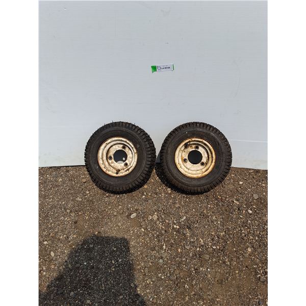 **(2)  Pneumatic Wheels - 13 x 5.00 - 6, Cannot Ship