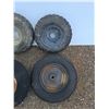Image 2 : **(4) Pneumatic Wheels - Various Size, Cannot Ship