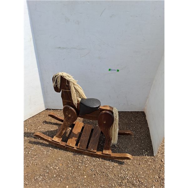 **Children's Wood Rocking Horse, Cannot Ship