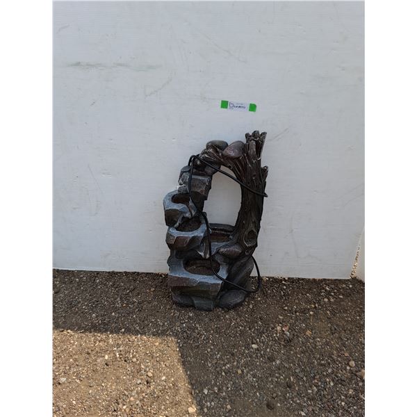 **Decorative Garden Fountain Electric As Is, Cannot Ship