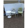 Image 1 : **(4) Plastic Kids Chairs And Table, Cannot Ship