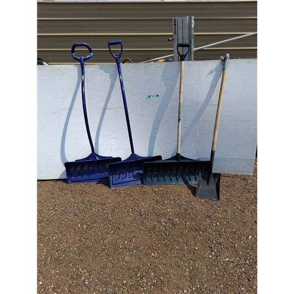 **(3)Snow Shovels With One Square Shovel, Cannot Ship