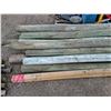 Image 2 : **(18) Wooden Treated Fence Posts 8' x 5" and 10' 4" x 4" Post ,Cannot Ship