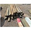Image 3 : **(36) Wooden Treated Fence Posts 71"  x 3", Cannot Ship