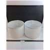 Image 1 : (2) White Linen Lamp Shades - 12" Dia x 9" Height  -  PICK UP ONLY