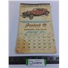 Image 1 : Vintage 1931 "Standard Auto Glass" Cars Calendar