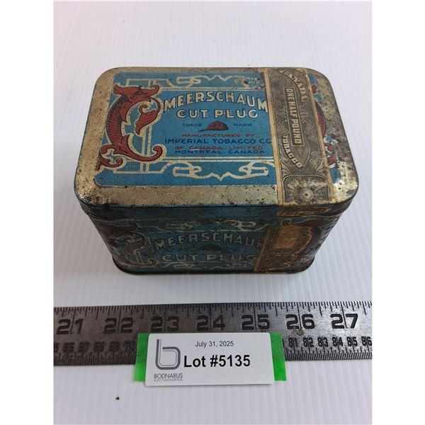 Vintage Meerschaum Empty Tobacco Tin