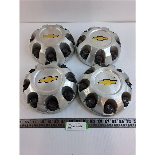 Set of 4 Chevrolet Plastic Wheel Caps - 8.25" Dia