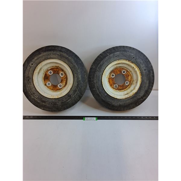 ** (2) Nanco 480-8 Utility Tires with Rims - Pickup Only