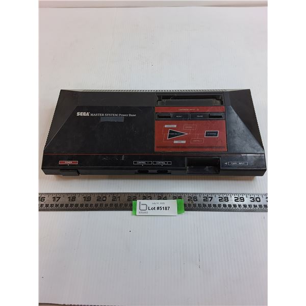 Sega Master System Power Base - No Controllers - Untested - As is