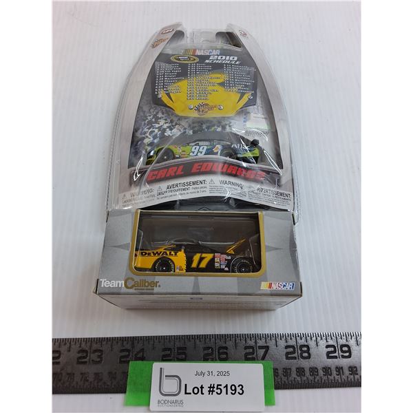 (2) Nascar Replica Cars (Carl Edwards, Team Calibre) - Appears NIB
