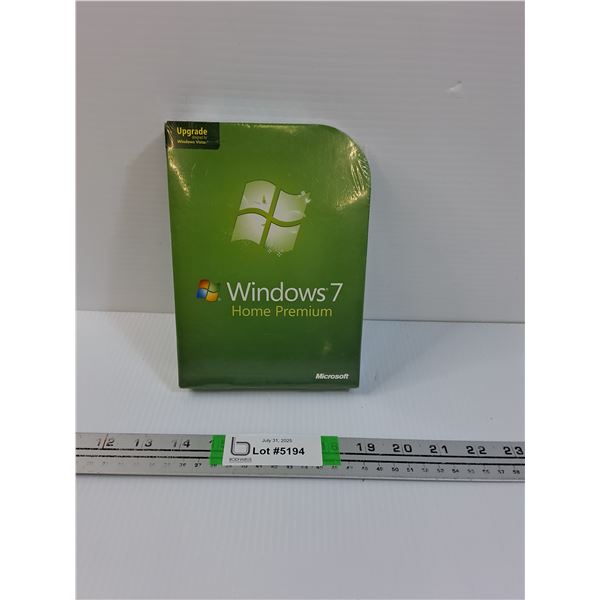 Windows 7 Home Premium Download Upgrade For Windows Vista - AS IS