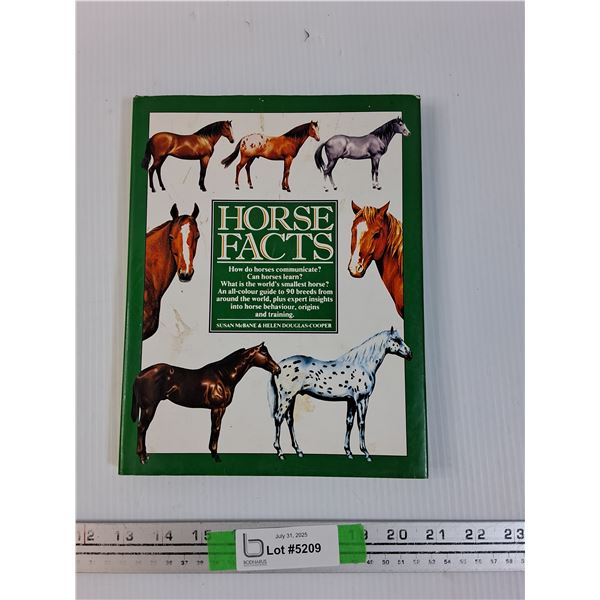 Horse Facts Hard Cover Book - By: Susan McBane & Helen Douglas-Cooper