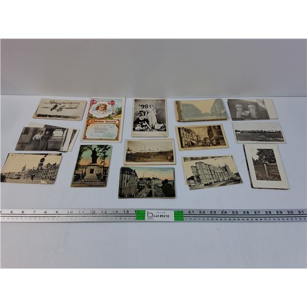 Lot: Antique Photographs and Postcards