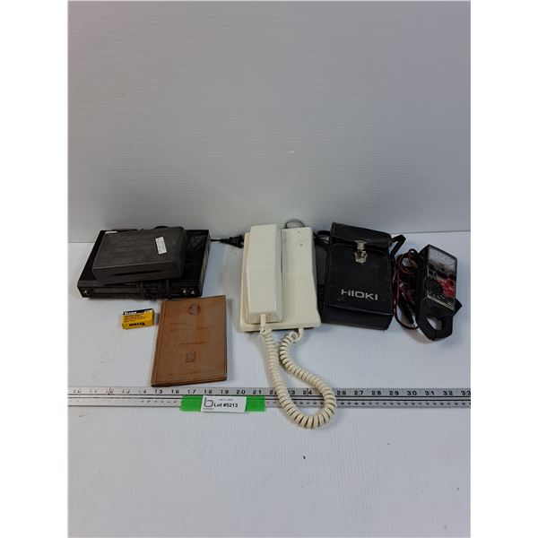 Telephone, Hioki Volt Meter, Misc