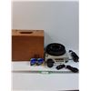 Image 1 : Kodak Slide Projector - Powers On, Turns Slides, Extra Bulbs & Carrying Case