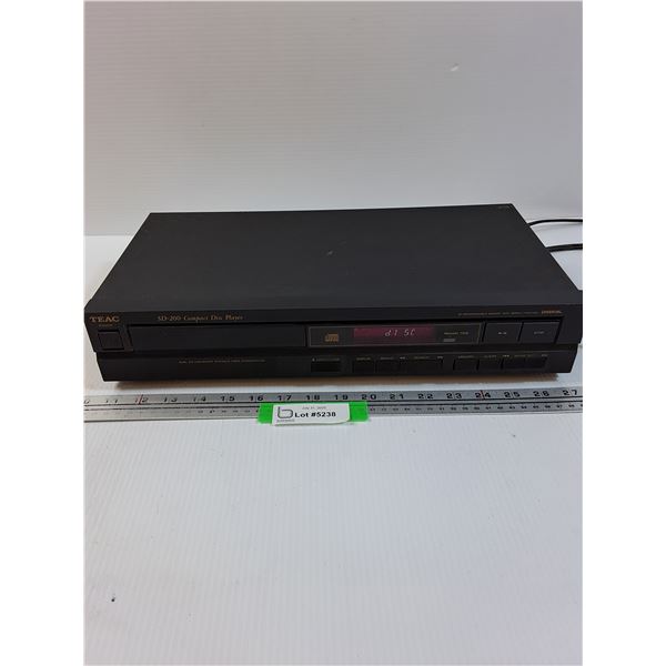 TEAC Compact Disc Player - Powers On, Opens, As Is