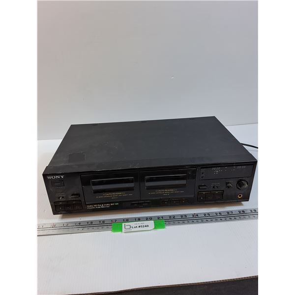 Sony Dual Cassette Player & Recorder - Powers On, As Is - Preferred Pick-Up