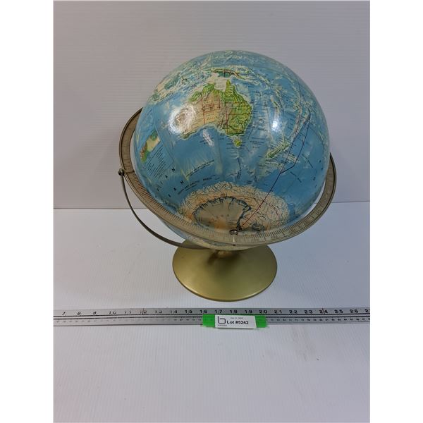 Vintage Rand McNally Brand Globe - 15" Tall