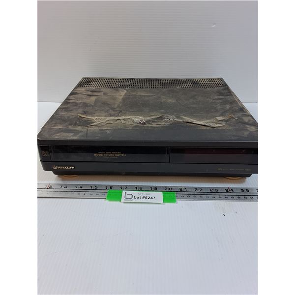 Hitachi VHS Player - Powers On, As Is
