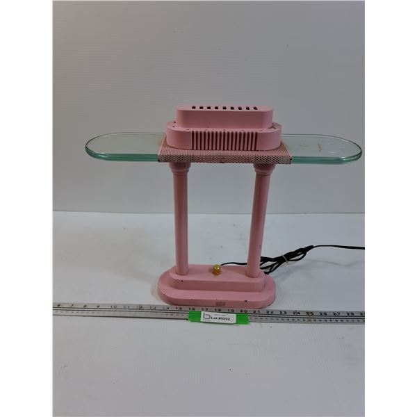 Pink Desk Lamp - 15" x 17" x 4.5" - Works