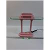 Image 1 : Pink Desk Lamp - 15" x 17" x 4.5" - Works