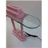 Image 3 : Pink Desk Lamp - 15" x 17" x 4.5" - Works