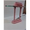 Image 4 : Pink Desk Lamp - 15" x 17" x 4.5" - Works