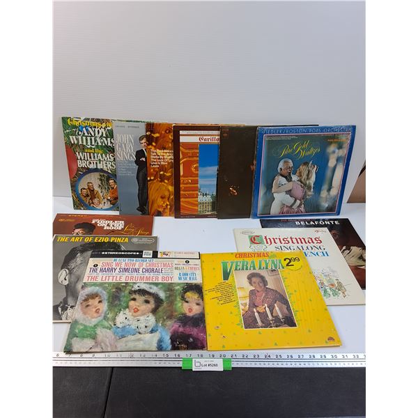 (12) Records: Christmas, Classical, Belafonte, Misc