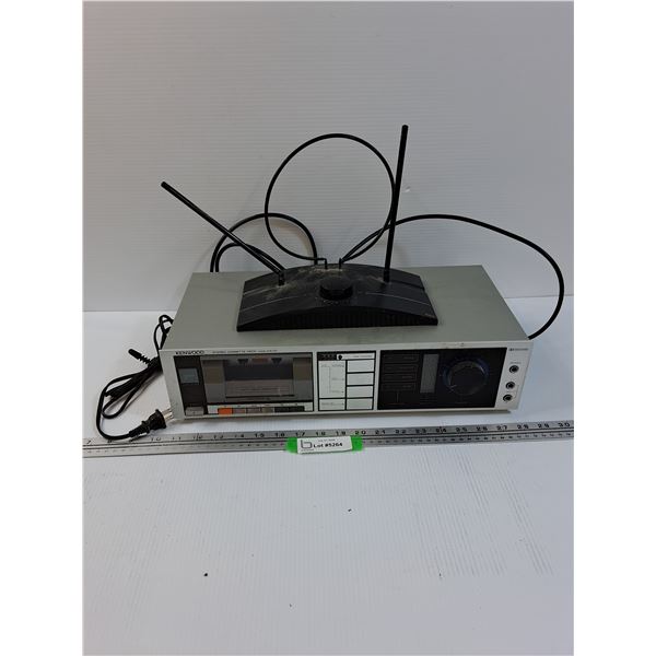 RCA TV Antenna & Kenwood Cassette Player- Powers On, As Is