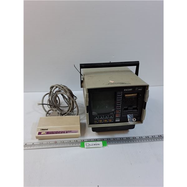 Escort MDE Medical Monitor & Robotics Fax Modem - Powers On, As IS
