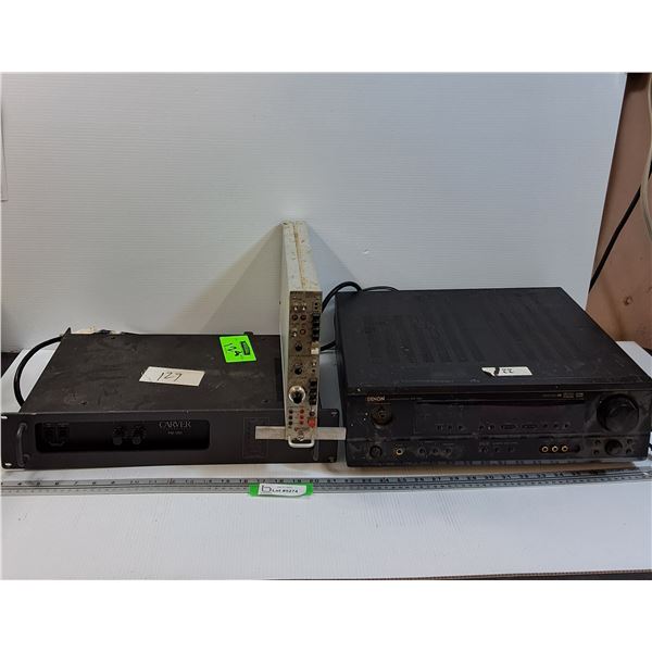 Denon Audio System, Carver PM-1201 Amp & Signal Conditioning Amp - As Is
