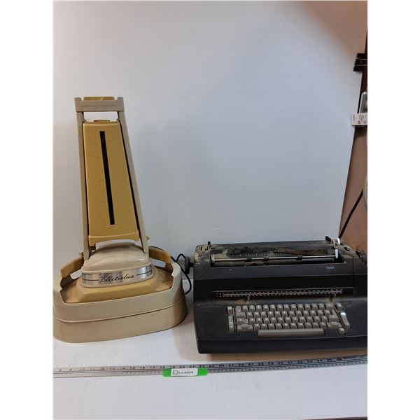 IBM Electronic Typewriter - Powers On, As Is & Vintage Electrolux Floor Polisher, As Is